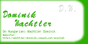 dominik wachtler business card